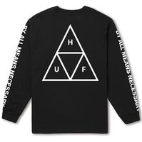 Лонгслив HUF SP21 Essentials Triple Triangle ls tee black
