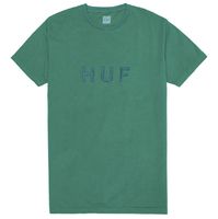 Футболка HUF SP18 OG Logo over dye tee emerald -50%