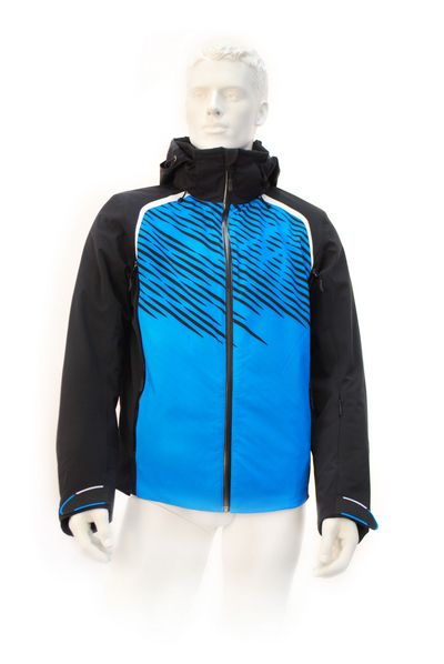 Гірськолижна куртка Volkl Black Flash Jacket black/bright azure black print