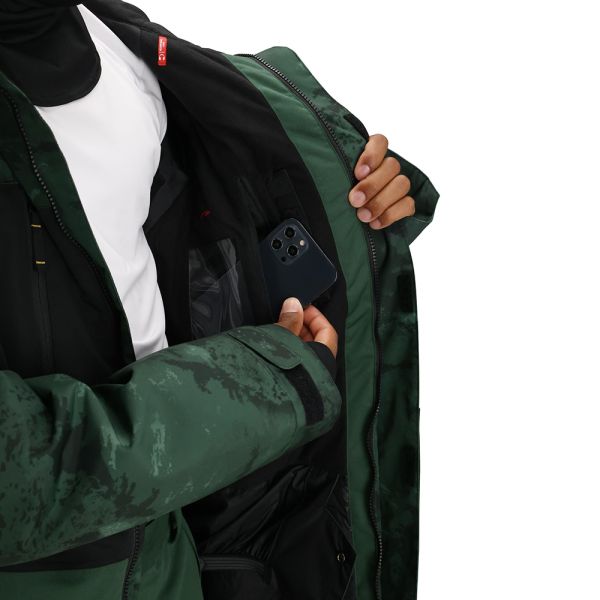 Сноубордична куртка 686 Geo Insulated moss green colorblock