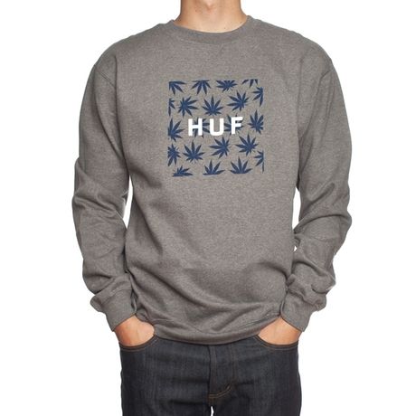 Реглан HUF Plantlife box logo crew