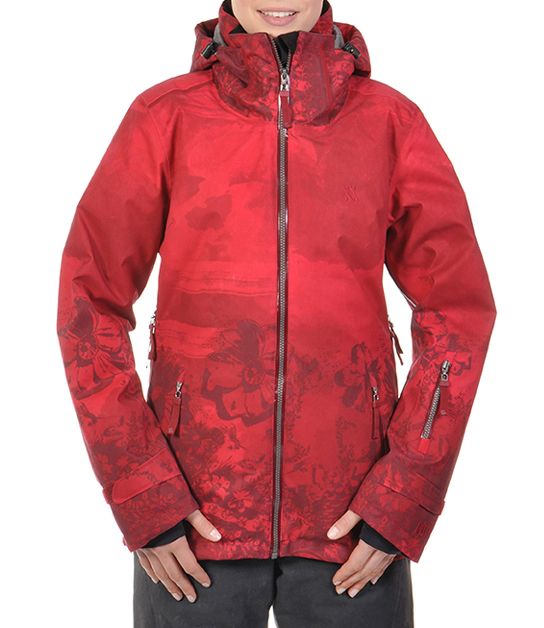 Жіноча куртка Volkl Manu Jacket wild thing goon red print