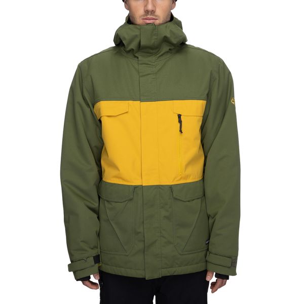 Сноубордична куртка 686 Infinity Insulated Surplus Green Clrblk
