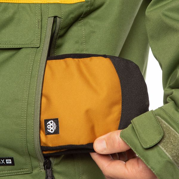 Сноубордична куртка 686 Infinity Insulated Surplus Green Clrblk