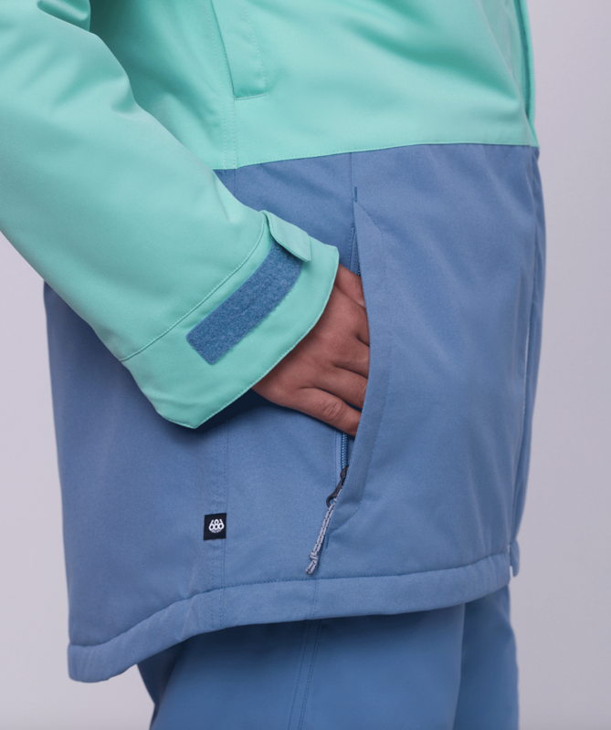 Жіноча сноубордична куртка 686 Athena Insulated spearmint colorblock