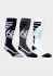 686 Strike Sock 3-Pack black white cypress 