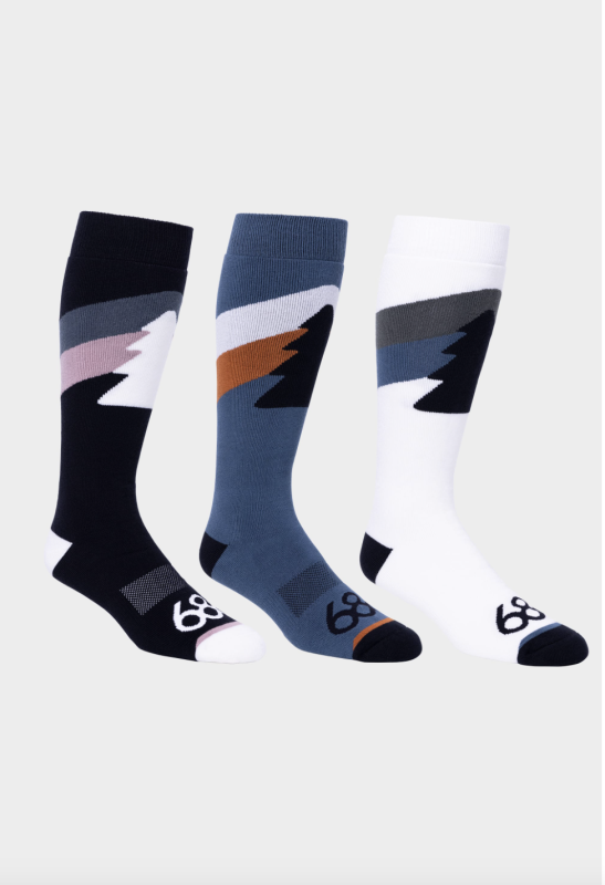 Шкарпетки для зимових видів спорту 686 Tree Life Sock 3-Pack blue black white
