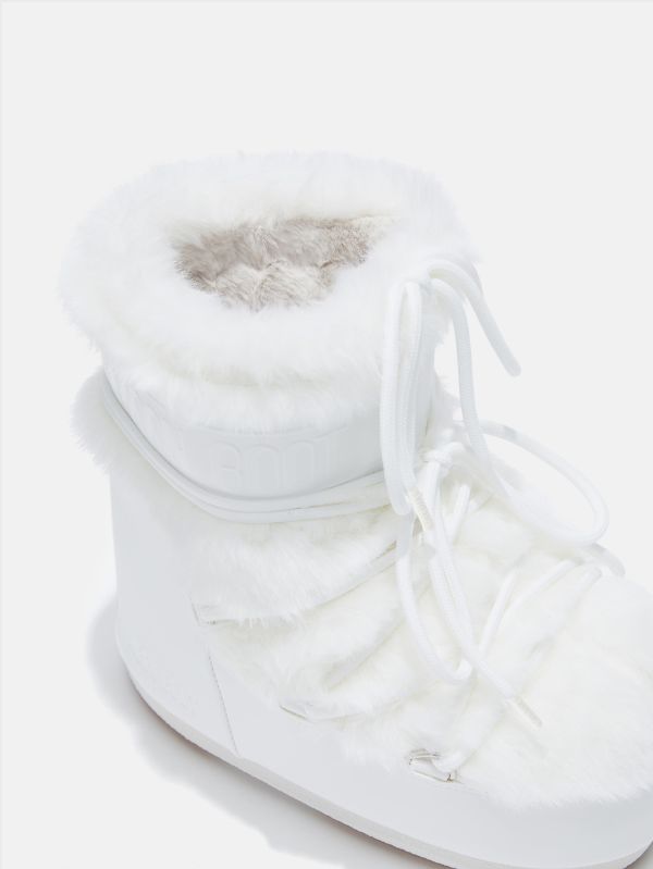 Низькі мунбути Tecnica Moon Boot Icon low faux fur optical white