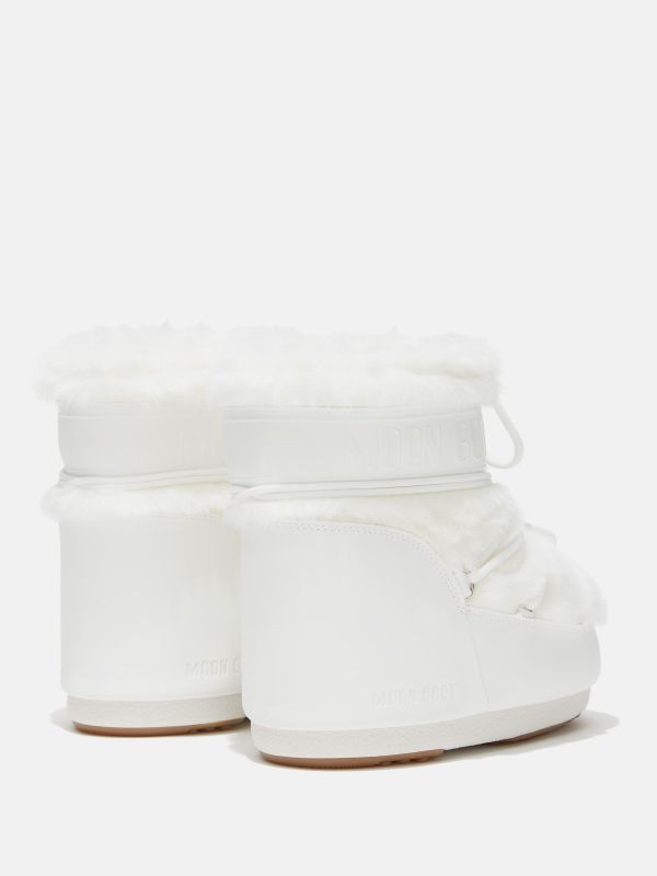 Низькі мунбути Tecnica Moon Boot Icon low faux fur optical white