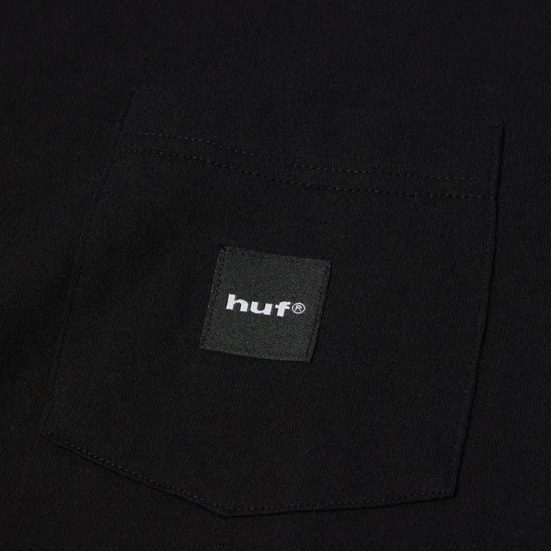 Футболка HUF SP26 Box Logo pocket black