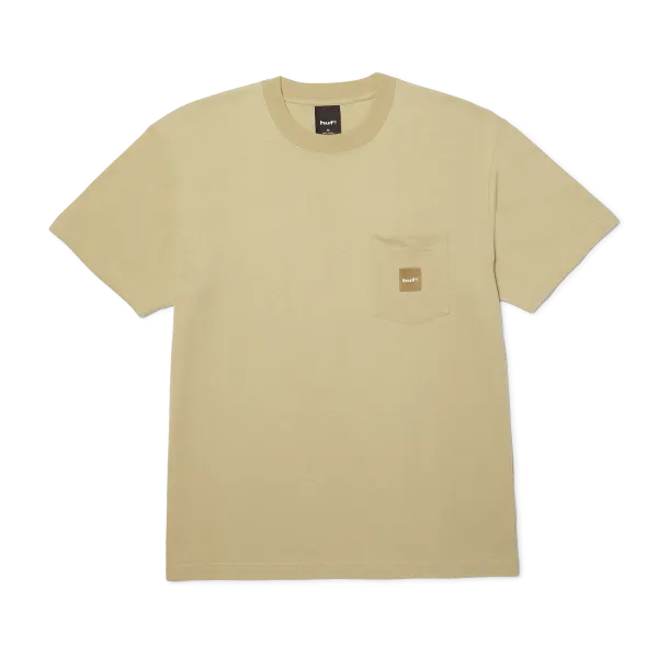 Футболка HUF SP26 Box Logo pocket tan