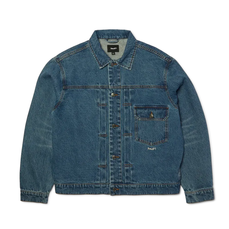Куртка HUF SP26 89 Trucker Jacket denim indigo