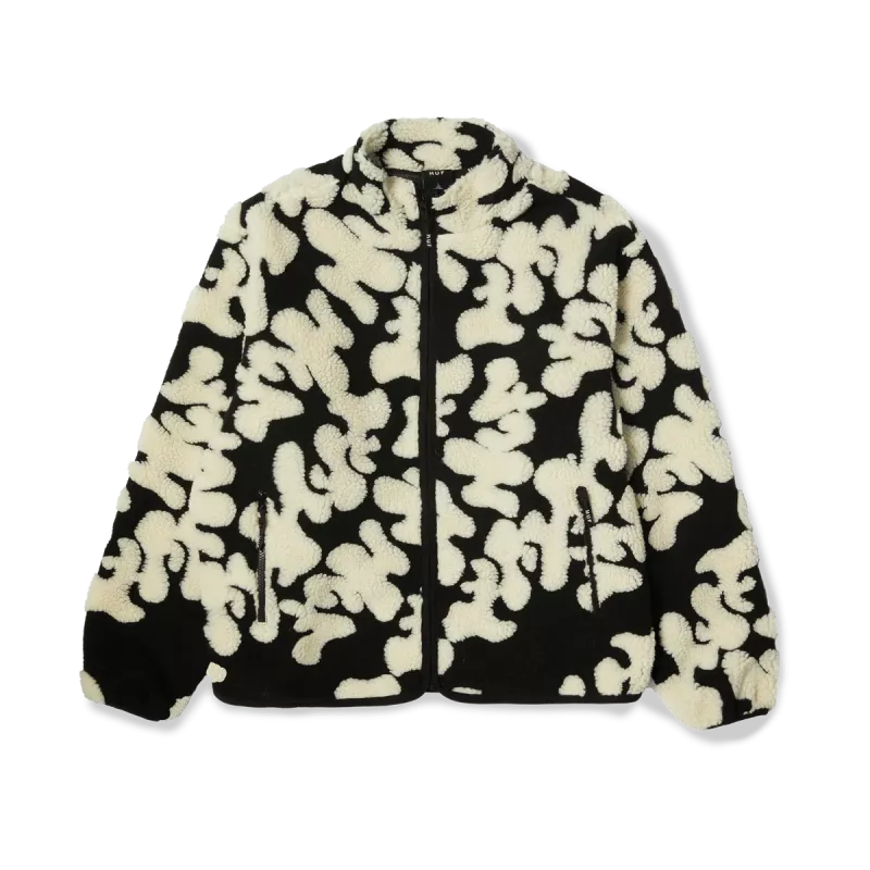 Шерпа HUF FA24 Abstract High Pile jaquard black