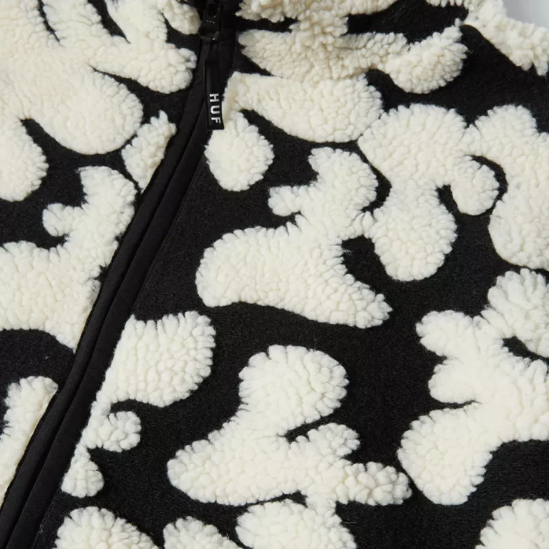 Шерпа HUF FA24 Abstract High Pile jaquard black
