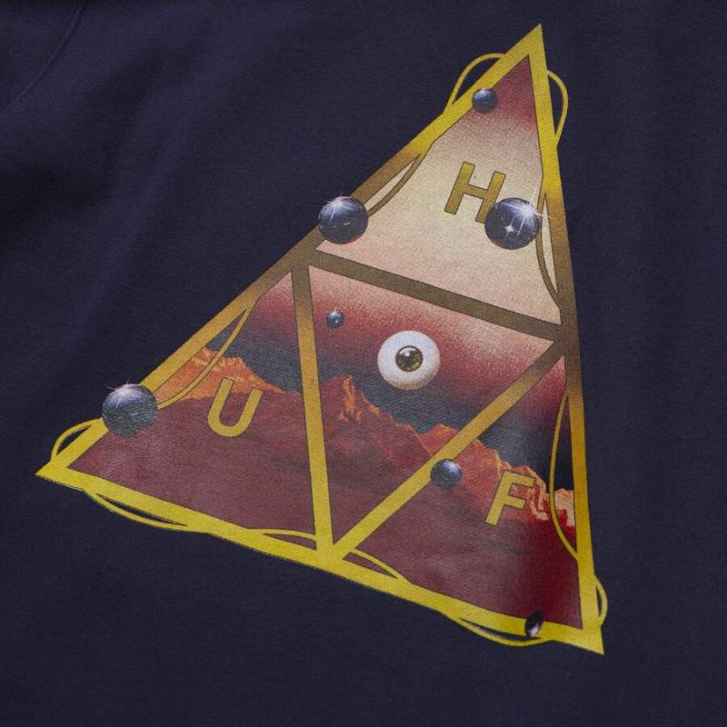 Худі HUF SU21 Altered state TT navy