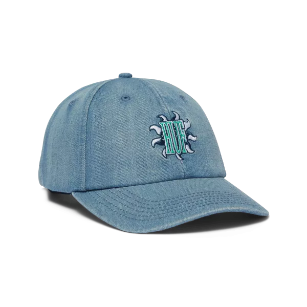 Кепка HUF SU25 Apollo denim 6panel light purple