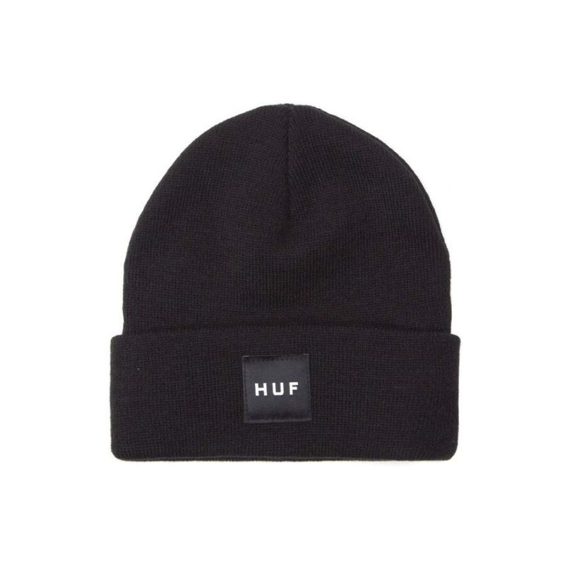 Шапка HUF FA22 Box logo beanie black