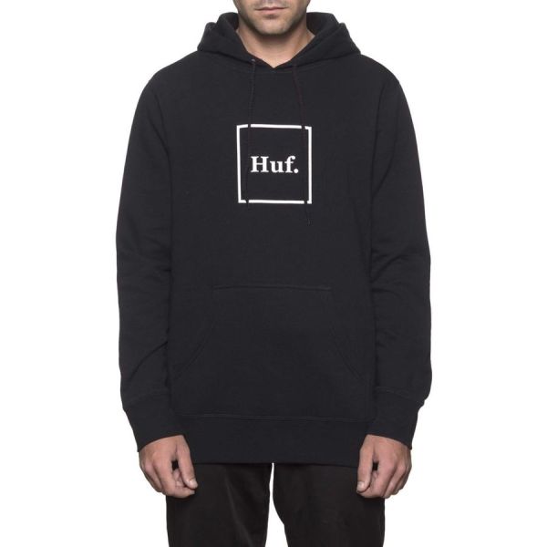 Худі HUF Box logo pullover hoodie black 