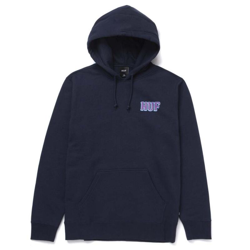 Худі HUF HO21 Collision pullover navy blazer