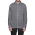 Сорочка HUF Course L/S Chambray shirt black