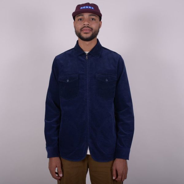 Вельветова куртка Quasi Corduroy shirt jacket navy