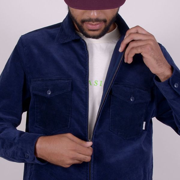 Вельветова куртка Quasi Corduroy shirt jacket navy