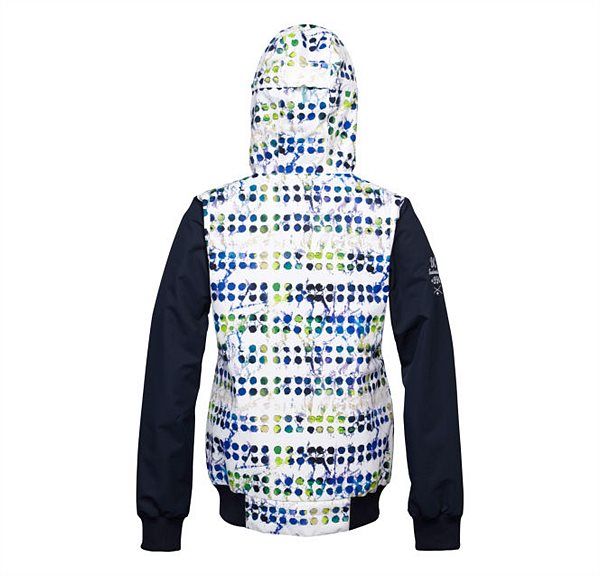 Жіноча сноубордична куртка DC Squad bright white pattern