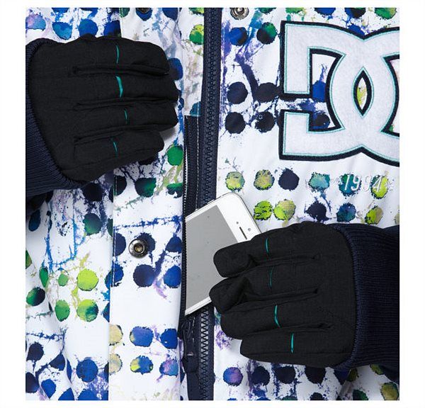Жіноча сноубордична куртка DC Squad bright white pattern
