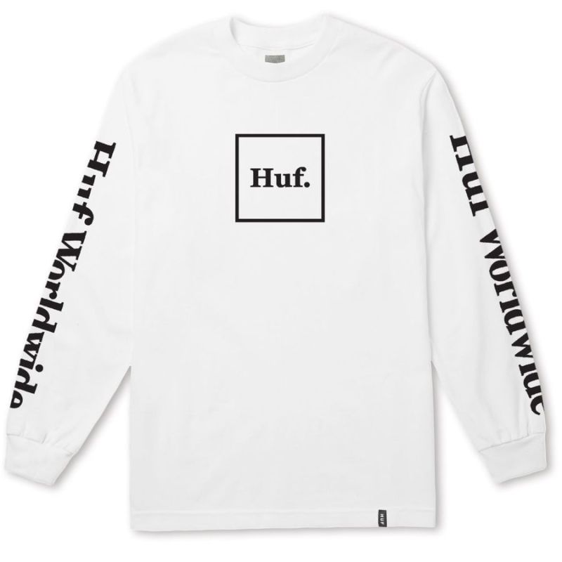 Лонгслів HUF Domestic ls tee white
