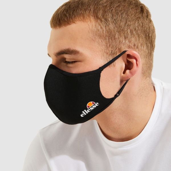 Захисна маска Ellesse Q3FA21 Palsito 3 Pk Face Covering black 3шт