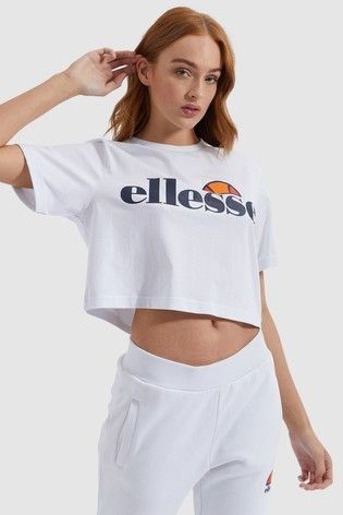 Жіноча футболка Ellesse Q1SP21 Alberta crop tee white