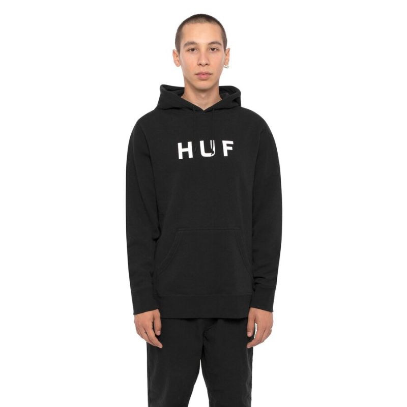Худі HUF SU22 Essentials OG logo black