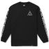 Лонгслив HUF Essentials Triple Triangle ls tee black