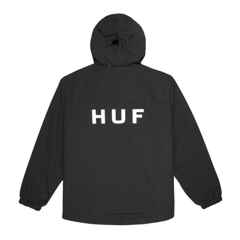 Куртка HUF SU22 Ess zip standard shell jacket black