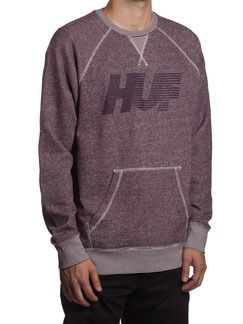 Реглан HUF Vintage 10k Crew heather wine