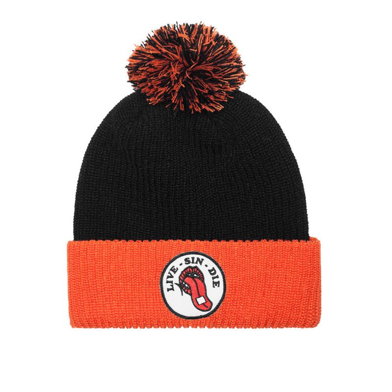 Шапка Huf SF Live sin die beanie black orange