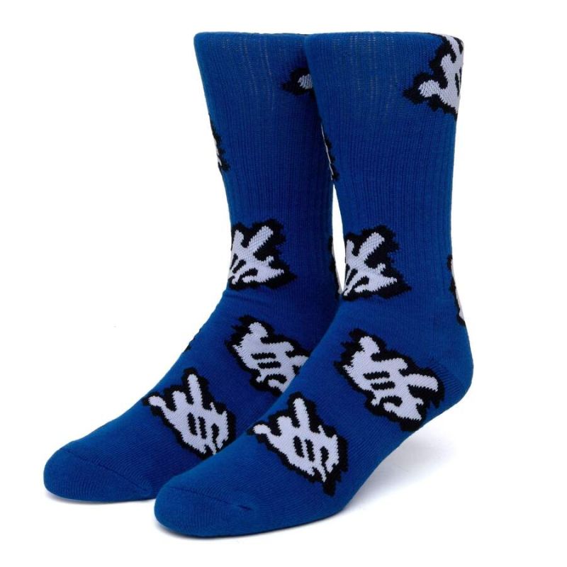 Шкарпетки HUF SP21 Fuck it cursor sock blue