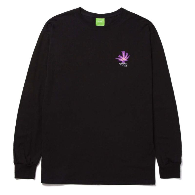 Лонгслів HUF HO22 Funny feeling ls black
