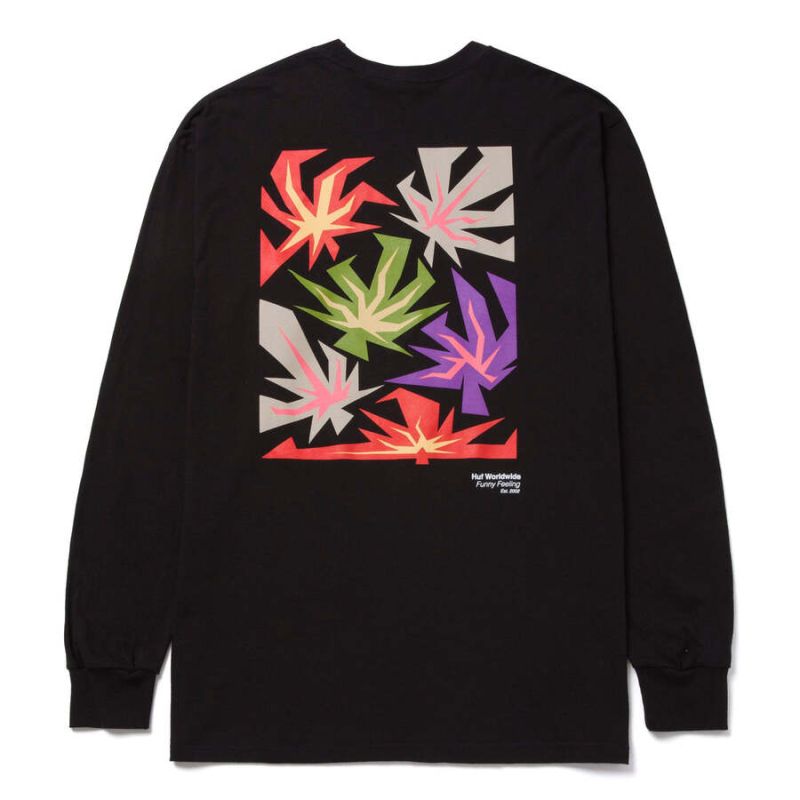 Лонгслів HUF HO22 Funny feeling ls black