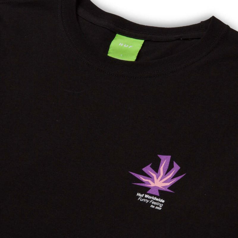 Лонгслів HUF HO22 Funny feeling ls black