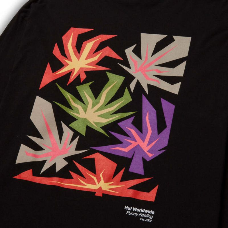 Лонгслів HUF HO22 Funny feeling ls black