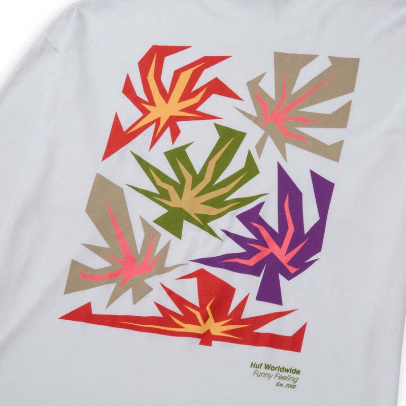 Лонгслів HUF HO22 Funny feeling ls white