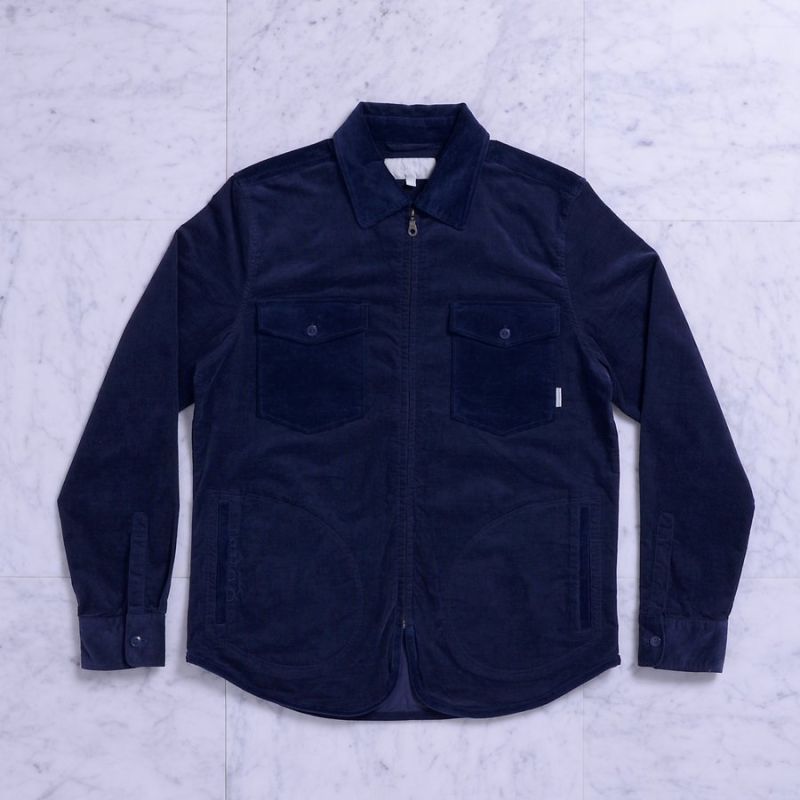 Вельветова куртка Quasi Corduroy shirt jacket navy