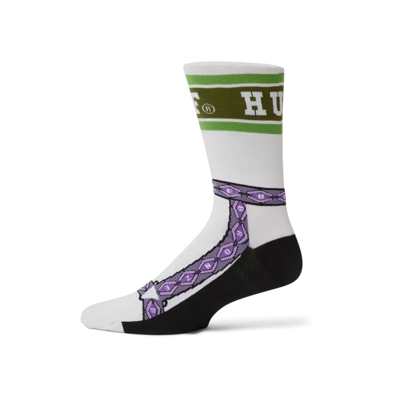 Шкарпетки HUF X Bronze HO24 Granola crew sock white