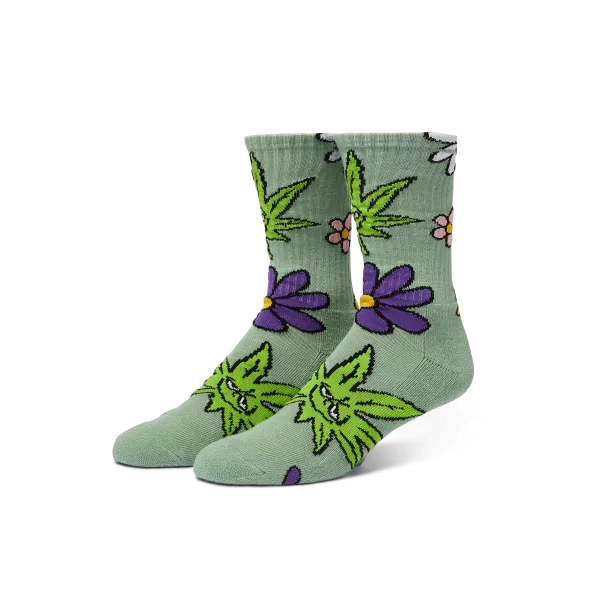 Шкарпетки HUF SP25 Green Buddy Allergies basil