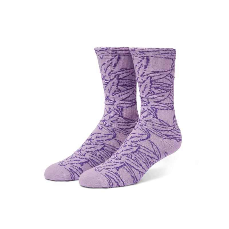 Шкарпетки HUF SP25 Green Buddy pattern sock purple
