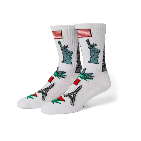 Шкарпетки HUF FA25 Green Buddy Tourist white
