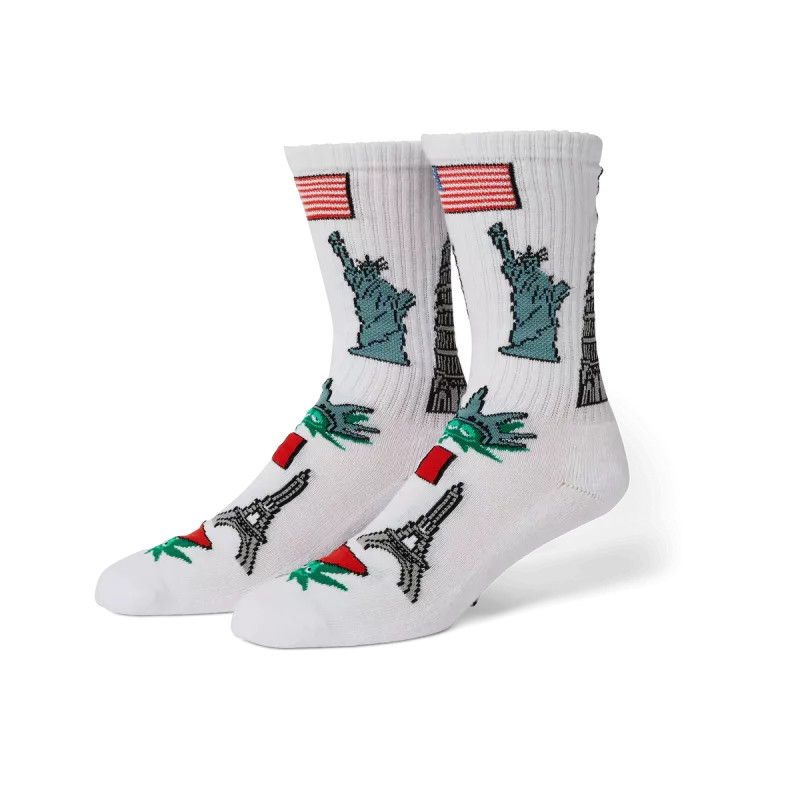 Шкарпетки HUF FA25 Green Buddy Tourist white