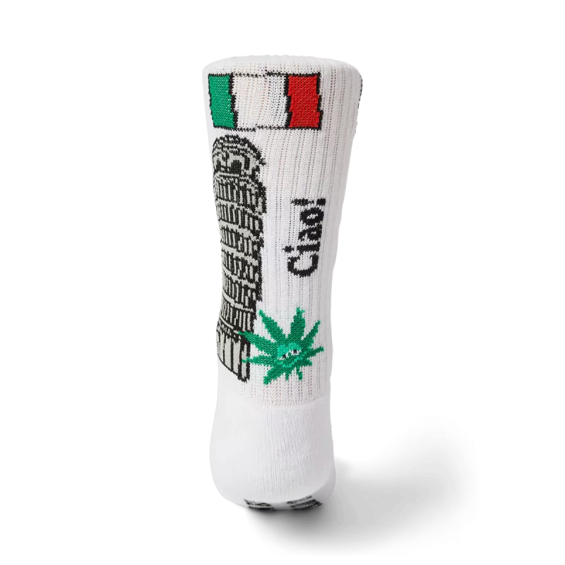 Шкарпетки HUF FA25 Green Buddy Tourist white