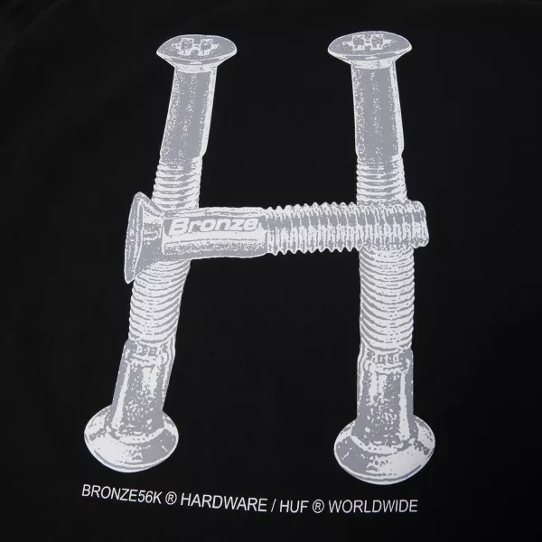 Футболка HUF X Bronze HO24 H Bolts TT black